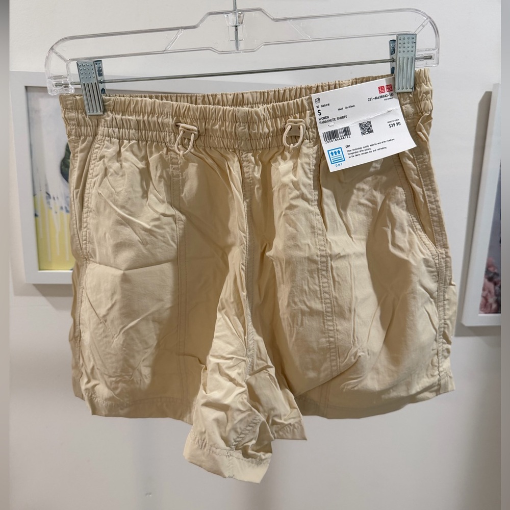 Uniqlo Women's Tan Parachute Shorts